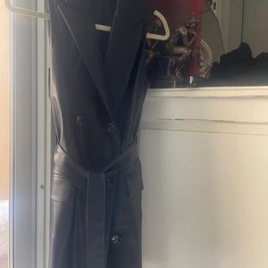 Zara faux leather dress